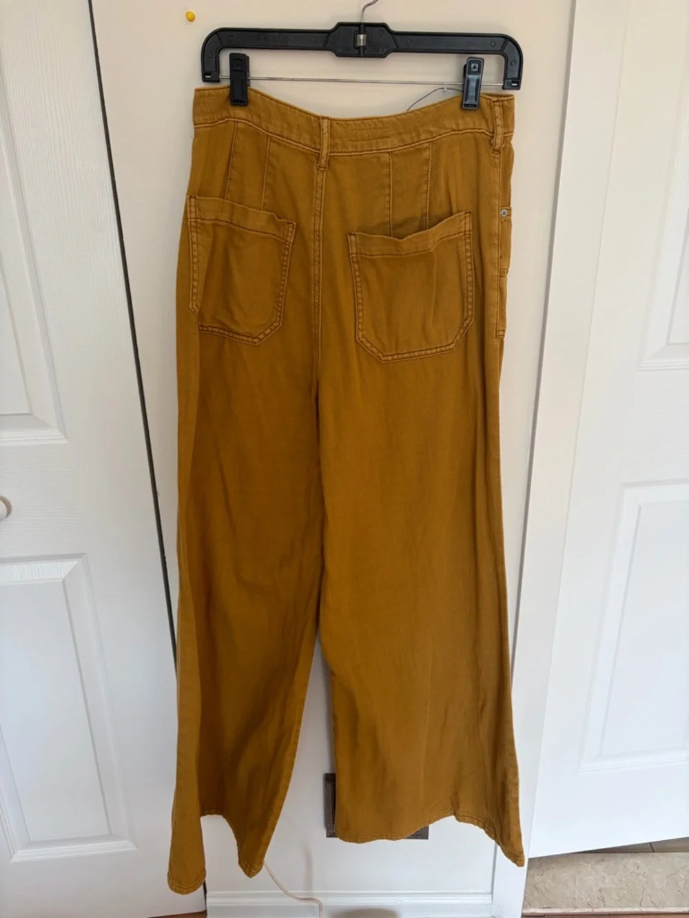 Pilcro Golden Mustard High-Rise Wide Leg Pants - Picture 5 of 7